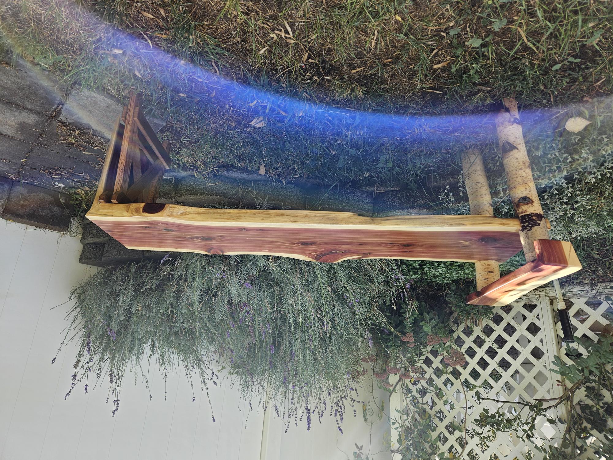 Water Fall Cedar Bench