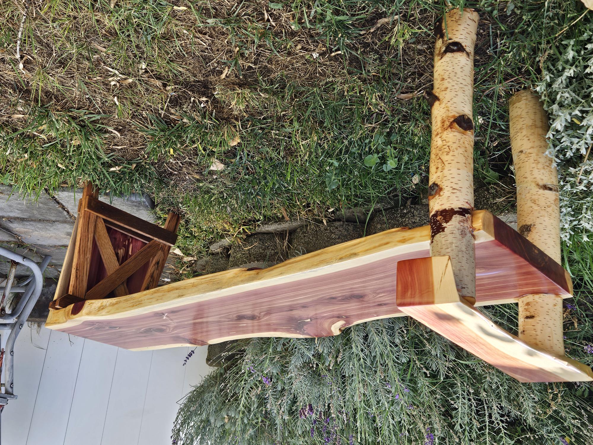 Water Fall Cedar Bench