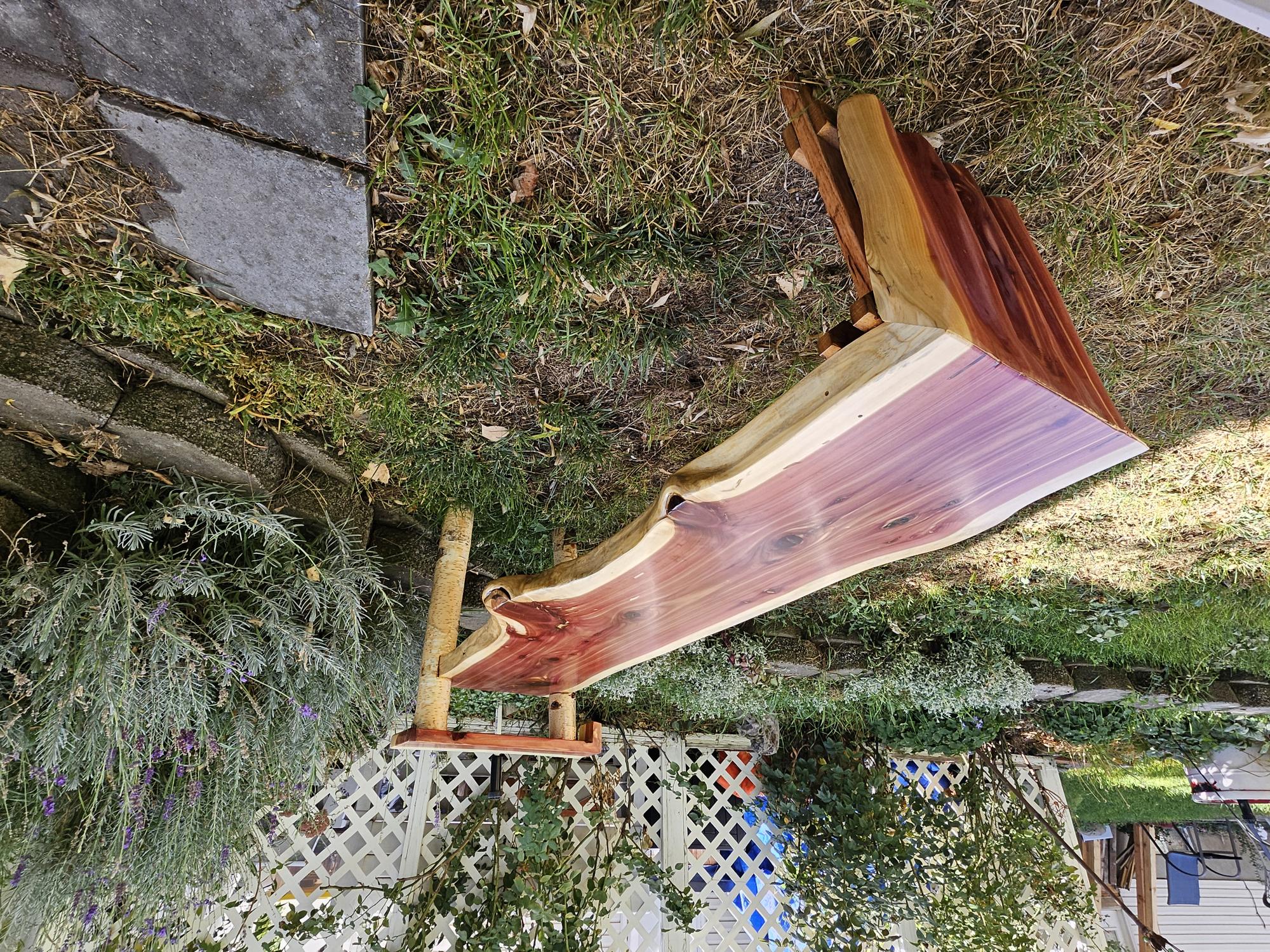 Water Fall Cedar Bench