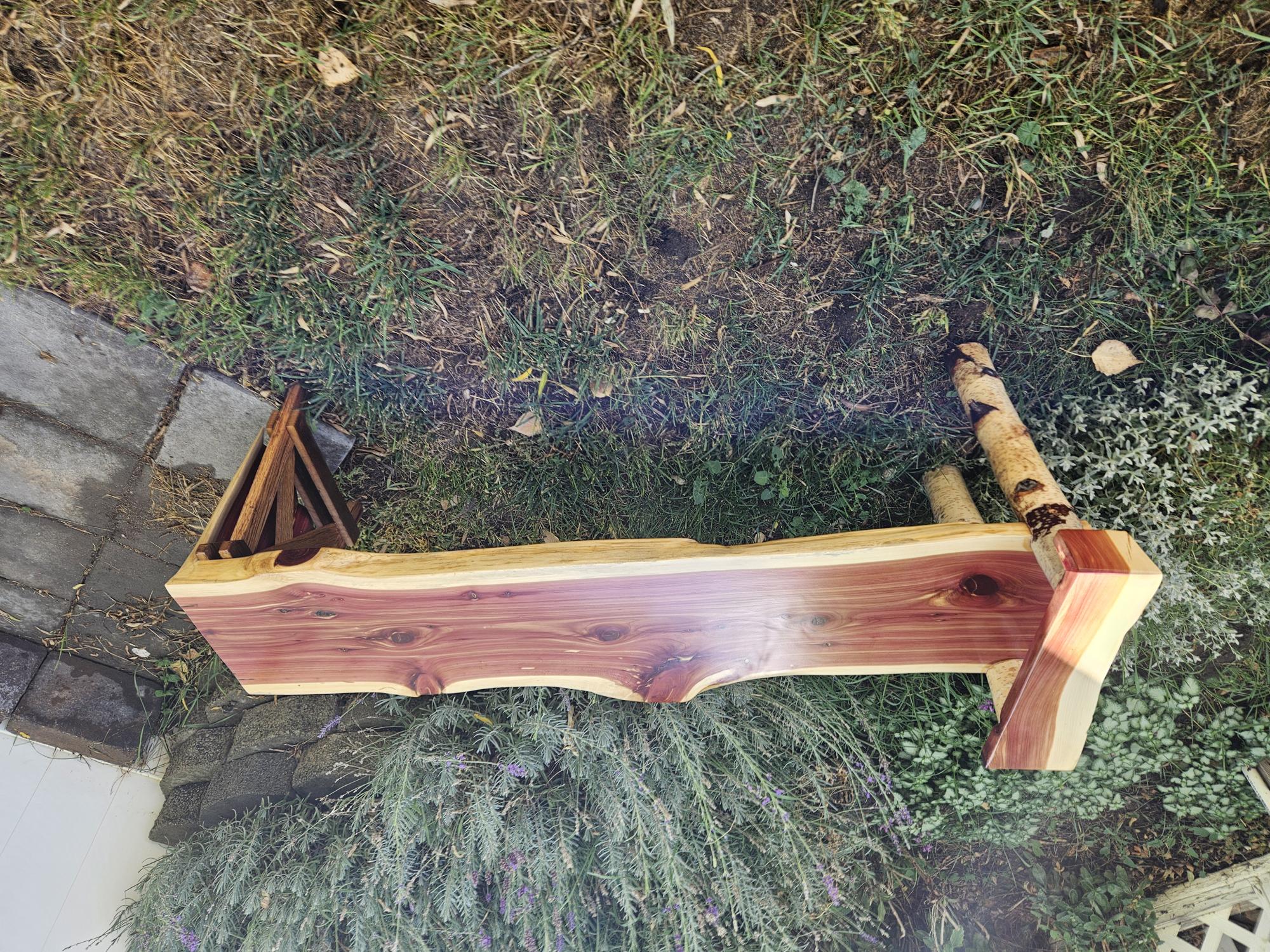 Water Fall Cedar Bench