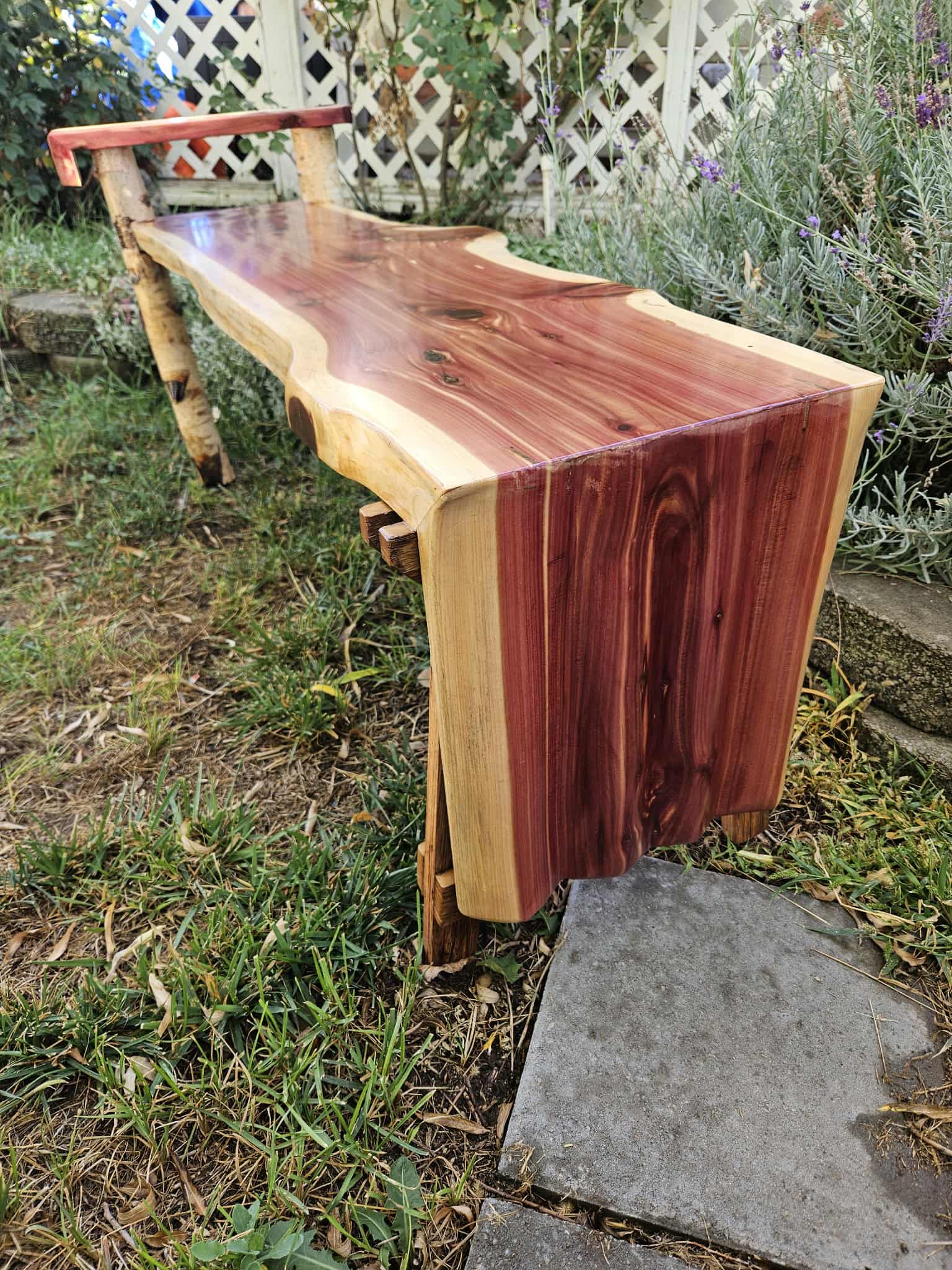Water Fall Cedar Bench