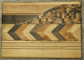 Stripped, Chevron, & Chaos Cutting Board 1
