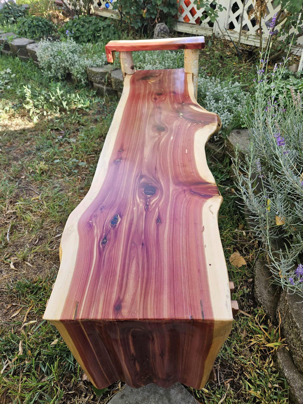 Two Seater Wood Bench 2